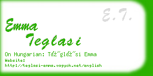 emma teglasi business card